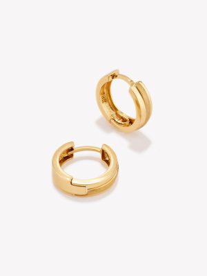 Argollas oro 18k. amarillo, cinta con Satinado al Centro.