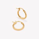 Argollas oro 18k amarillo, Tubulares.