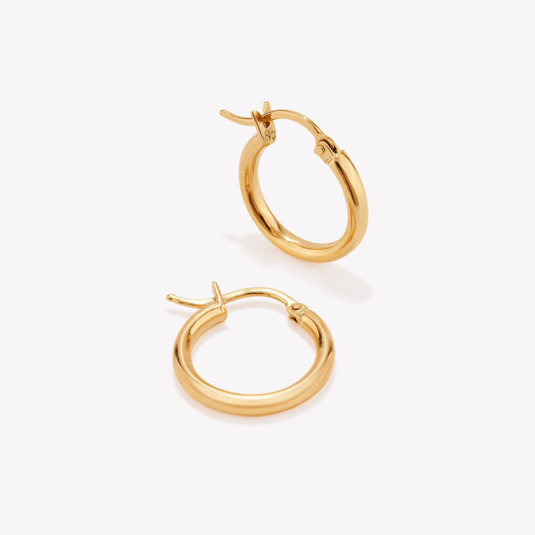 Argollas oro 18k amarillo, Tubulares.