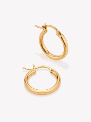 Argollas oro 18k amarillo, Tubulares.