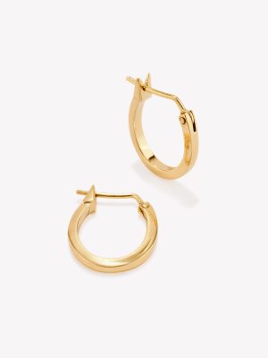 Argollas oro 18k amarillo, Chinas 1er Tamaño.