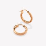 Argollas en oro 18k naranja, Tubular.