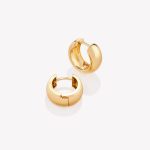Argollas 18k amarillo, Bombe 3er. tamaño.