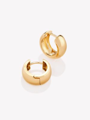 Argollas 18k amarillo, Bombe 3er. tamaño.