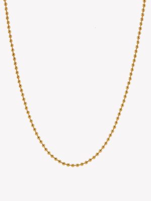 Cadena Bolitas 60cm. Oro amarillo