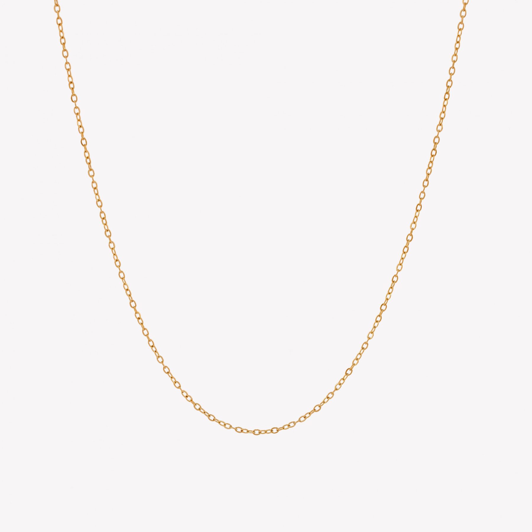 Cadena oro amarillo, Martillada 50cms.