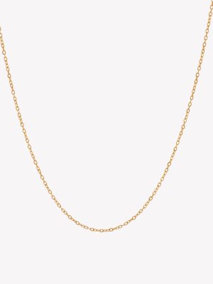 Cadena Martillada 50cms. Oro Amarillo