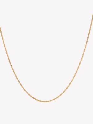 Cadena Entorchada 45cm. Oro amarillo