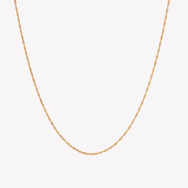 Cadena Entorchada 45cm. Oro amarillo