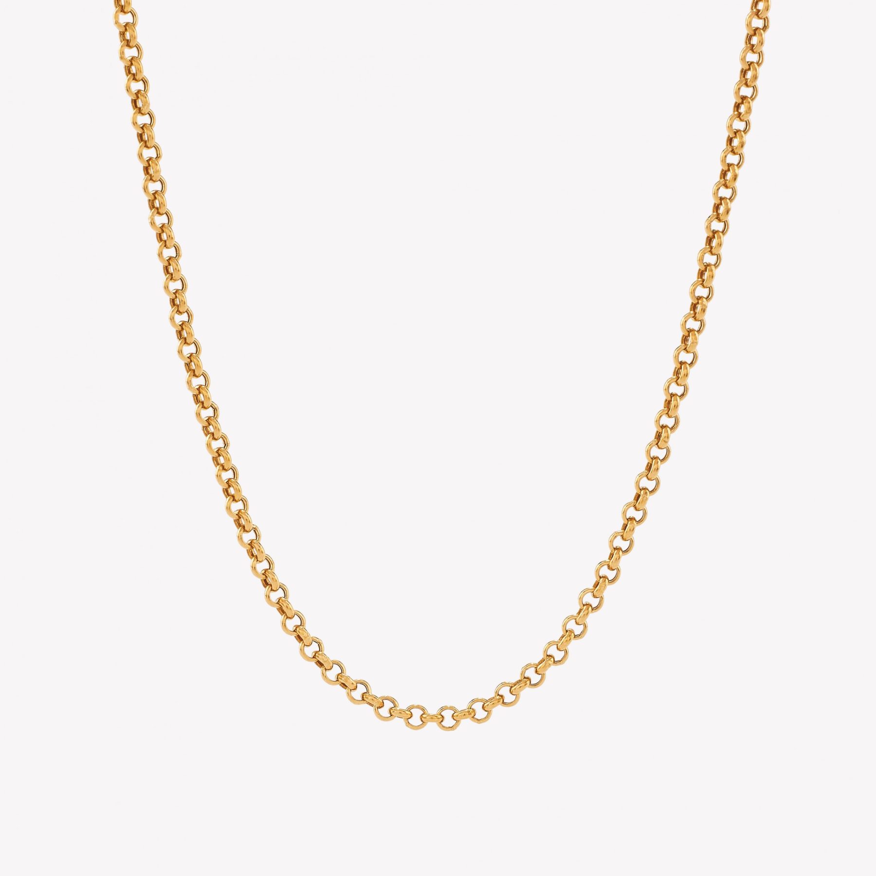 Cadena Rollo 45cms., Oro Amarillo