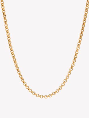 Cadena Rollo 45cms., Oro Amarillo
