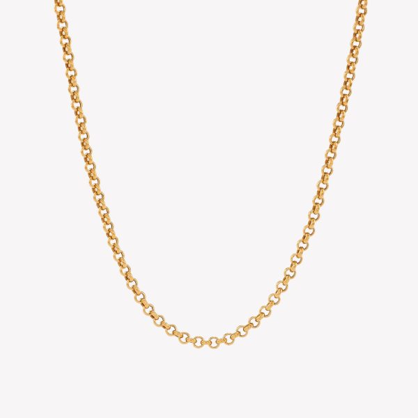 Cadena Rollo 45cms., Oro Amarillo