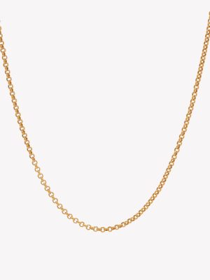 Cadena Rollo 40cms. Delgada. Oro amarillo