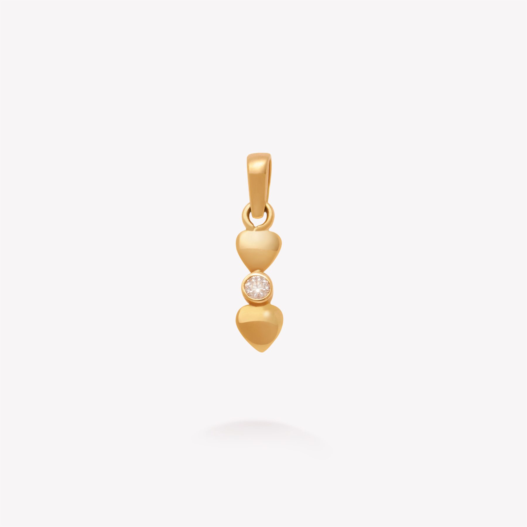 Dije oro 18k amarillo, Corazón mi promesa.