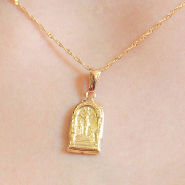 Dije Anda Señor de los Milagros, oro amarillo