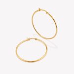 Argollas oro 18k amarillo, Tubulares de 3cm.