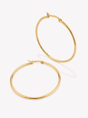 Argollas oro 18k amarillo, Tubulares de 3cm.