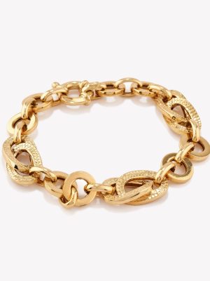 Pulsera en oro 18k. amarillo, Liens