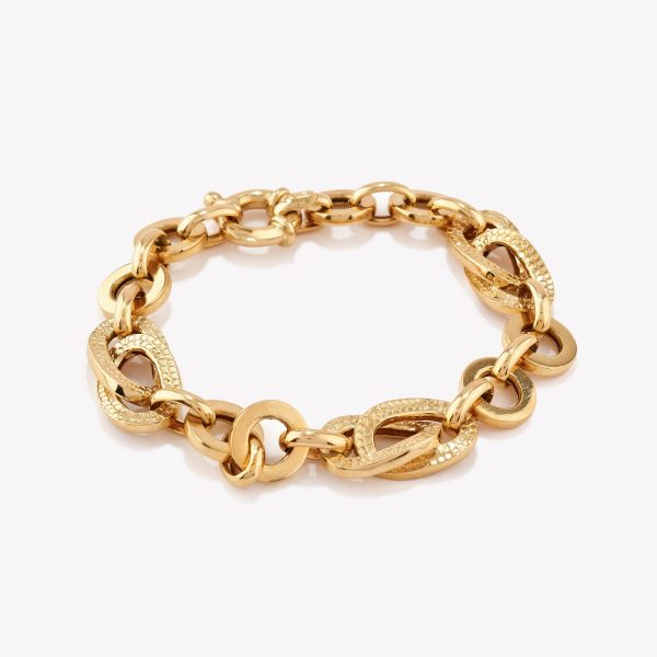 Pulsera en oro 18k. amarillo, Liens