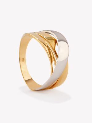 Anillo Picasso Doble con Oro Blanco