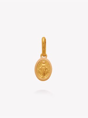 Dije virgen Milagrosa, Oro amarillo
