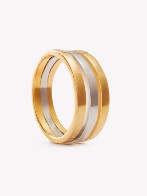 Anillo oro 18k, cinta princesa.