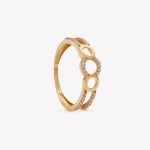 Anillo oro 18k amarillo, Round.