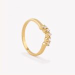 Anillo Rivieri con Circonios, Oro Amarillo