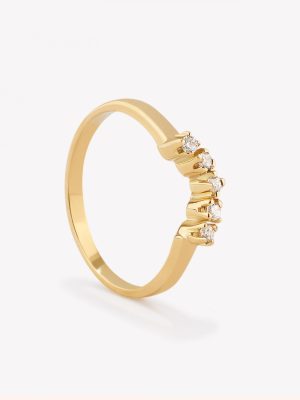 Anillo Rivieri con Circonios, Oro Amarillo