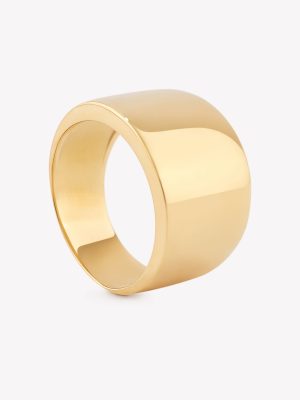 Anillo oro 18k amarillo, Tentación lustrado.