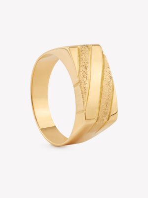Chevalier oro 18k amarillo, Rectangular con Satinado.