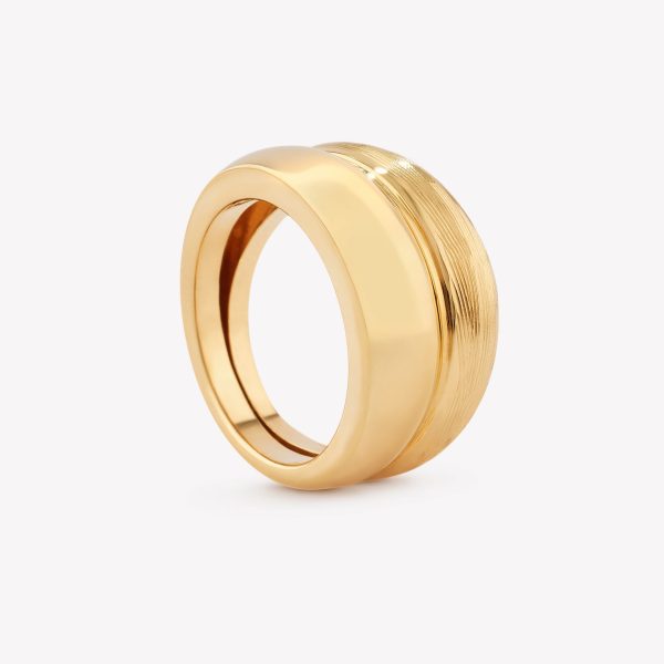 Anillo oro 18k amarillo, Double.