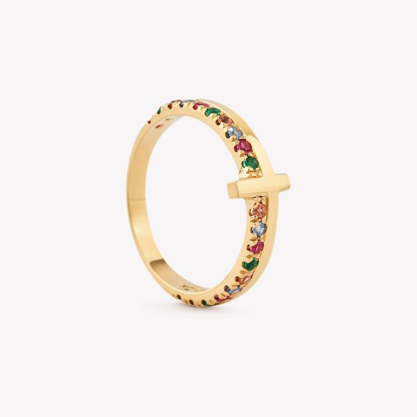 Anillo Cruz, Oro amarillo