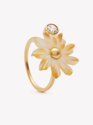 Anillo oro 18k amarillo, Jasmín Nacar.