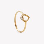 Anillo oro 18k amarillo, Gota