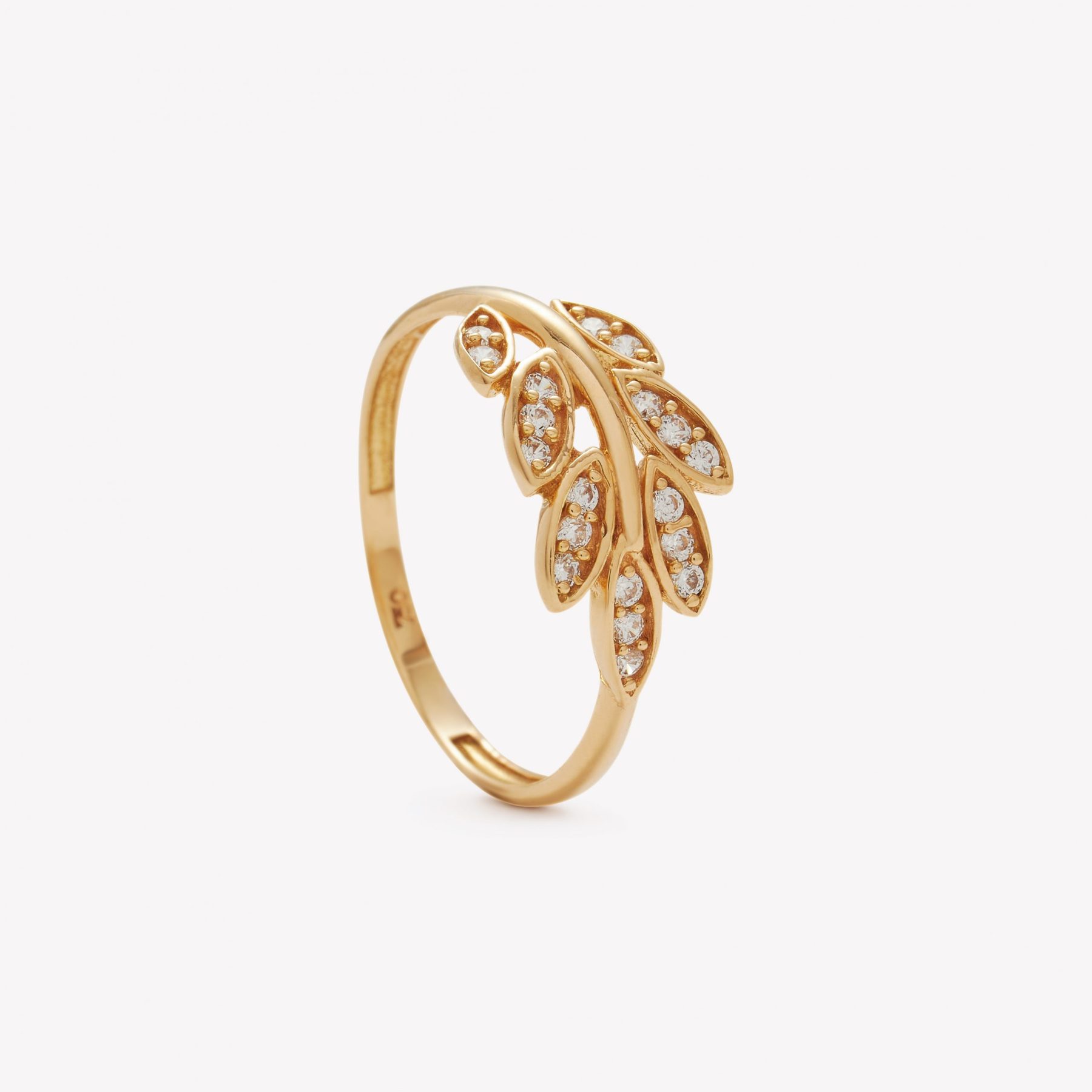 Anillo oro 18k amarillo, Espiga.
