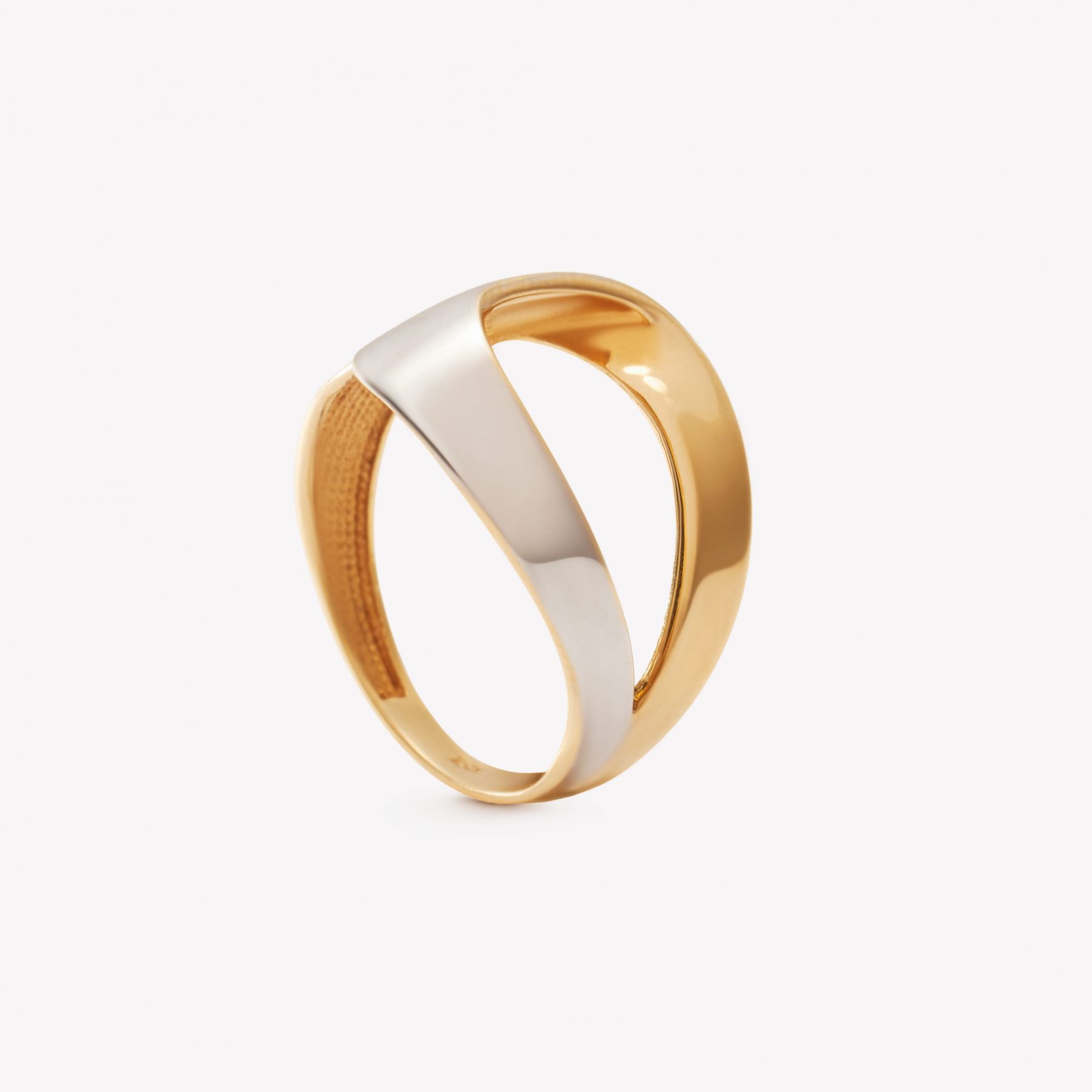 Anillo oro 18k amarillo, Ribbon.