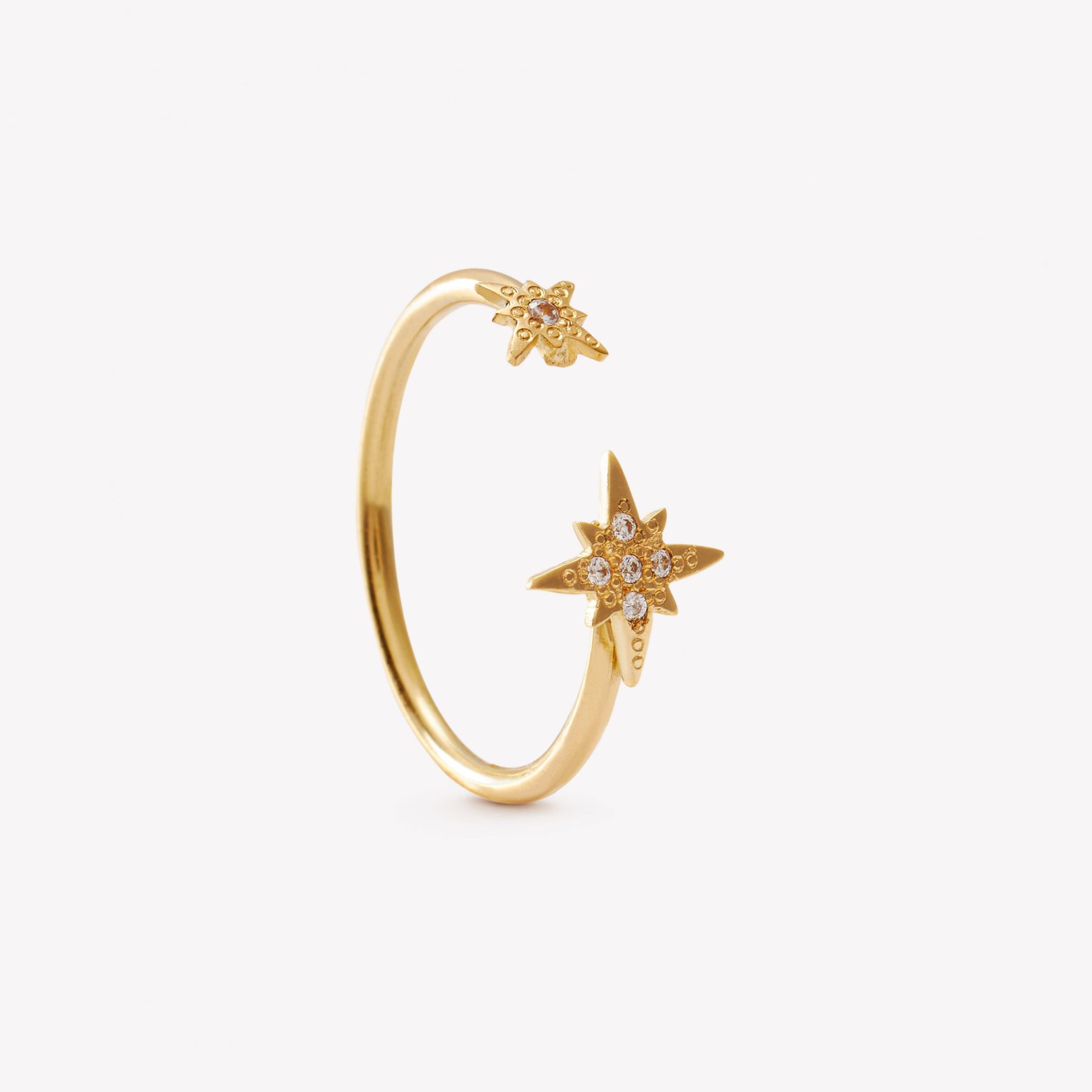 Anillo oro 18k amarillo, Estrella Fugaz.