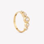 Anillo oro 18k amarillo, Biselado en Degrade.