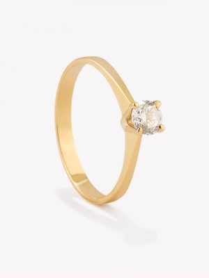 Anillo oro 18k amarillo, Compromiso. Oro amarillo.