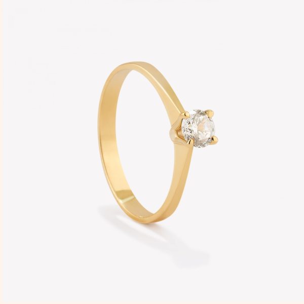 Anillo oro 18k amarillo, Compromiso. Oro amarillo.