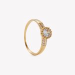 Anillo oro 18k amarillo, Margarita