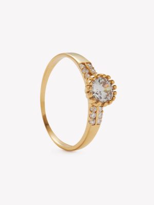 Anillo oro 18k amarillo, Margarita