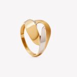 Sortija oro 18k amarillo, Cruzada
