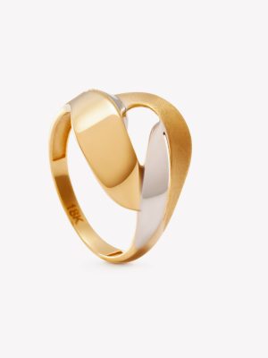 Sortija oro 18k amarillo, Cruzada