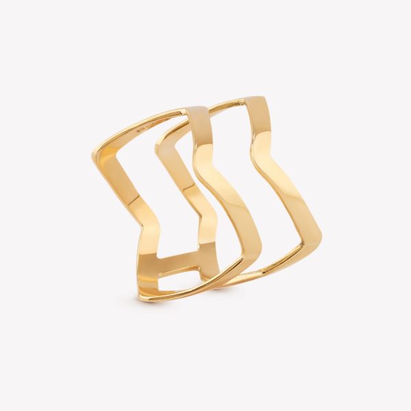Anillo oro 18k amarillo, Zig Zag.