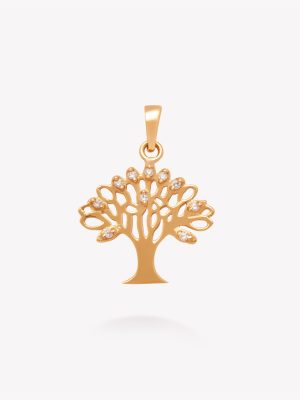 Dije Árbol de la Vida calado, Oro amarillo