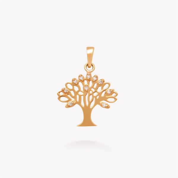 Dije Árbol de la Vida calado, Oro amarillo