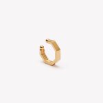 Presionador en oro 18k amarillo Hexágono.