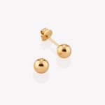 Aretes Bombas #7.5, Oro Amarillo